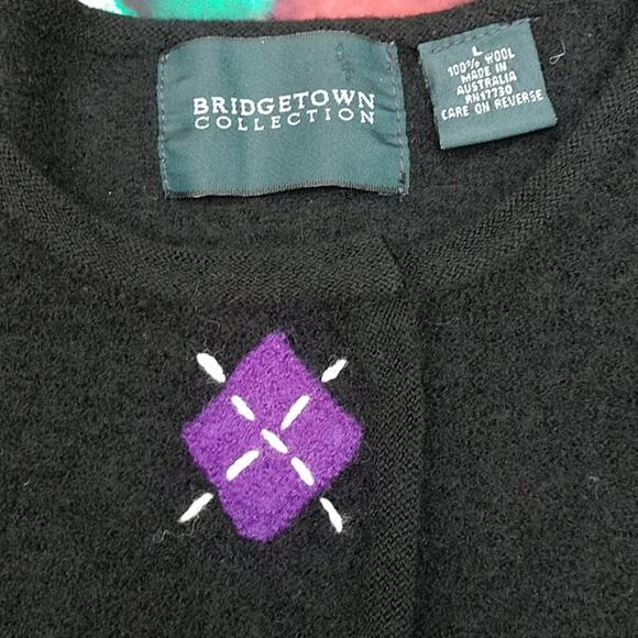 Wool Sweater Jacket by Bridgetown Collection Size Large - Picture 2 of 9